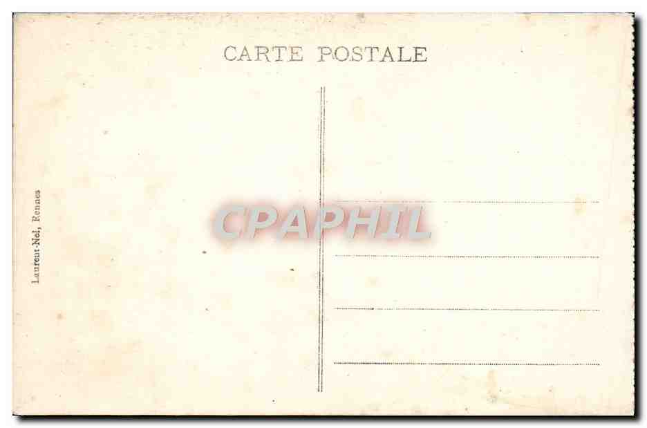 Le Mont-Saint-Michel — La Salle des Chevaliers (XIIIe siècle) — Laurent-Nel, Rennes — Verso