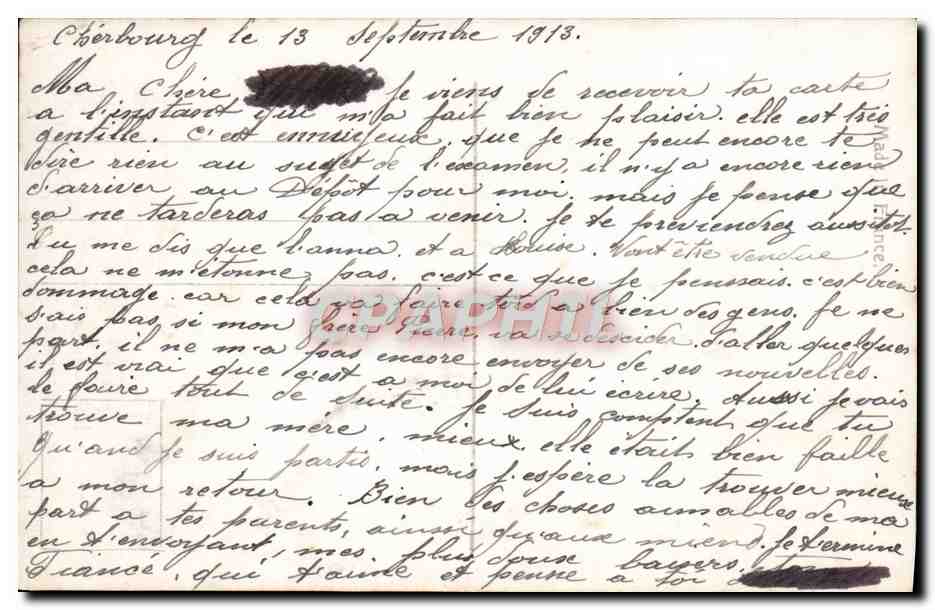 CPA Fantaisie Femme — Verso