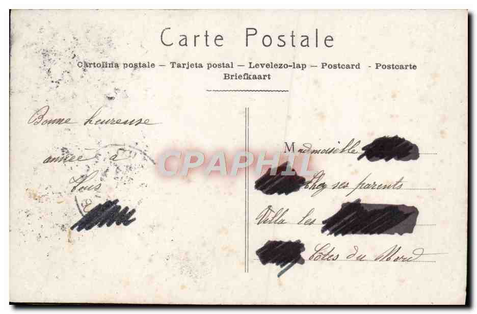 CPA Fantaisie Femme — Rückseite