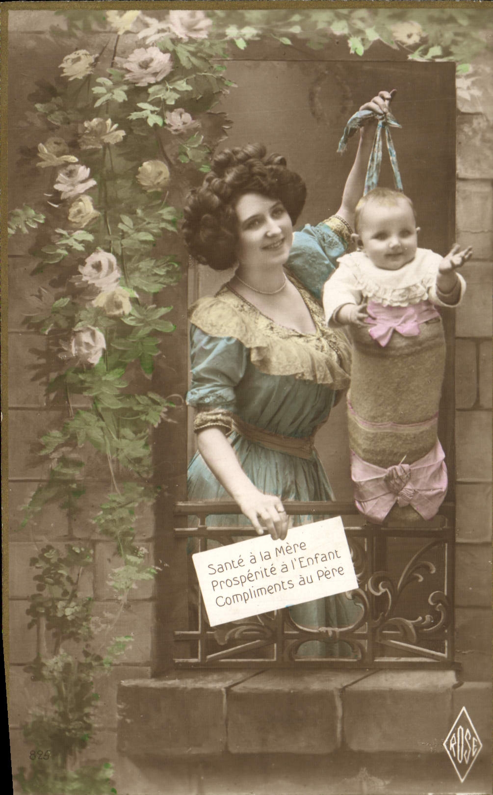 CPA Fantaisie Femme Enfant Bebe