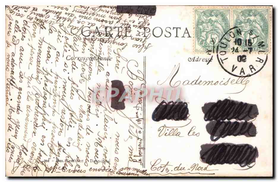 CPA Fantaisie Femme Enfant — Rückseite