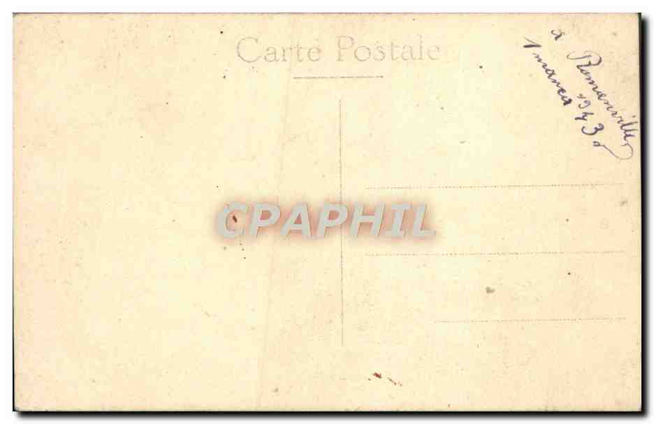 Couple souriant — extérieur pavé — Carte Postale CPAPHIL — Verso