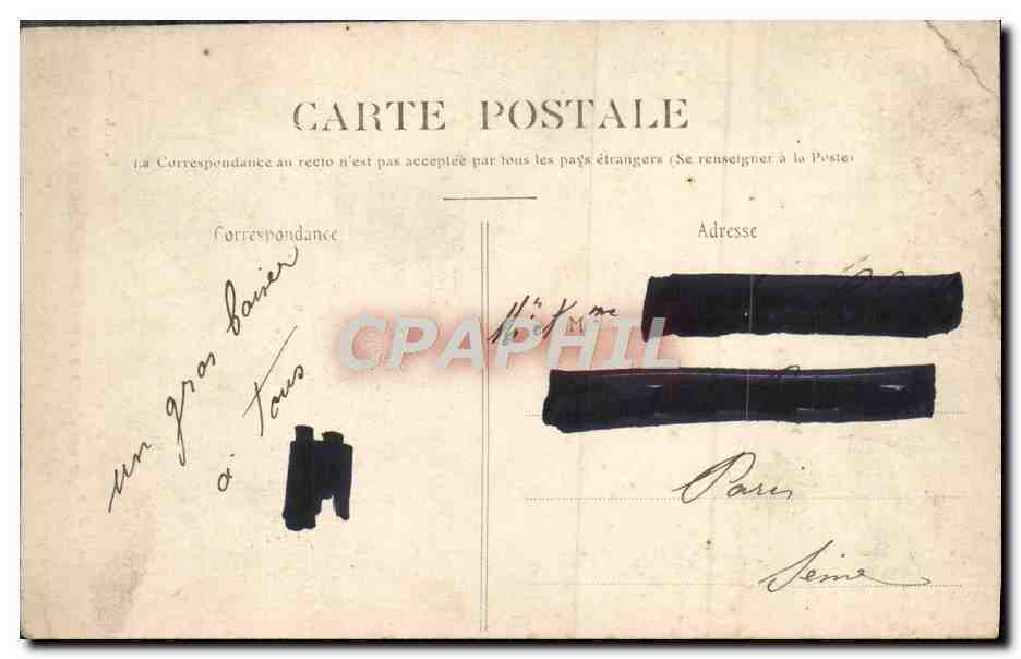 CPA Fantaisie Enfants — Rückseite