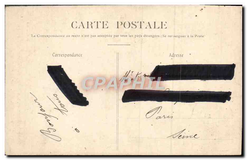 CPA Fantaisie Enfants — Rückseite