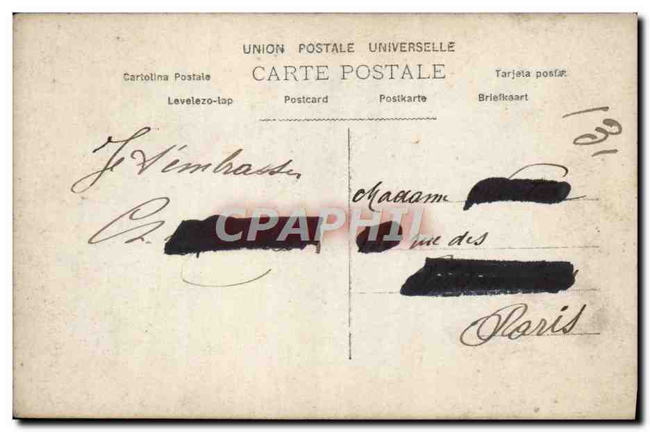 CPA Fantaisie Enfant Bonne Annee — Verso