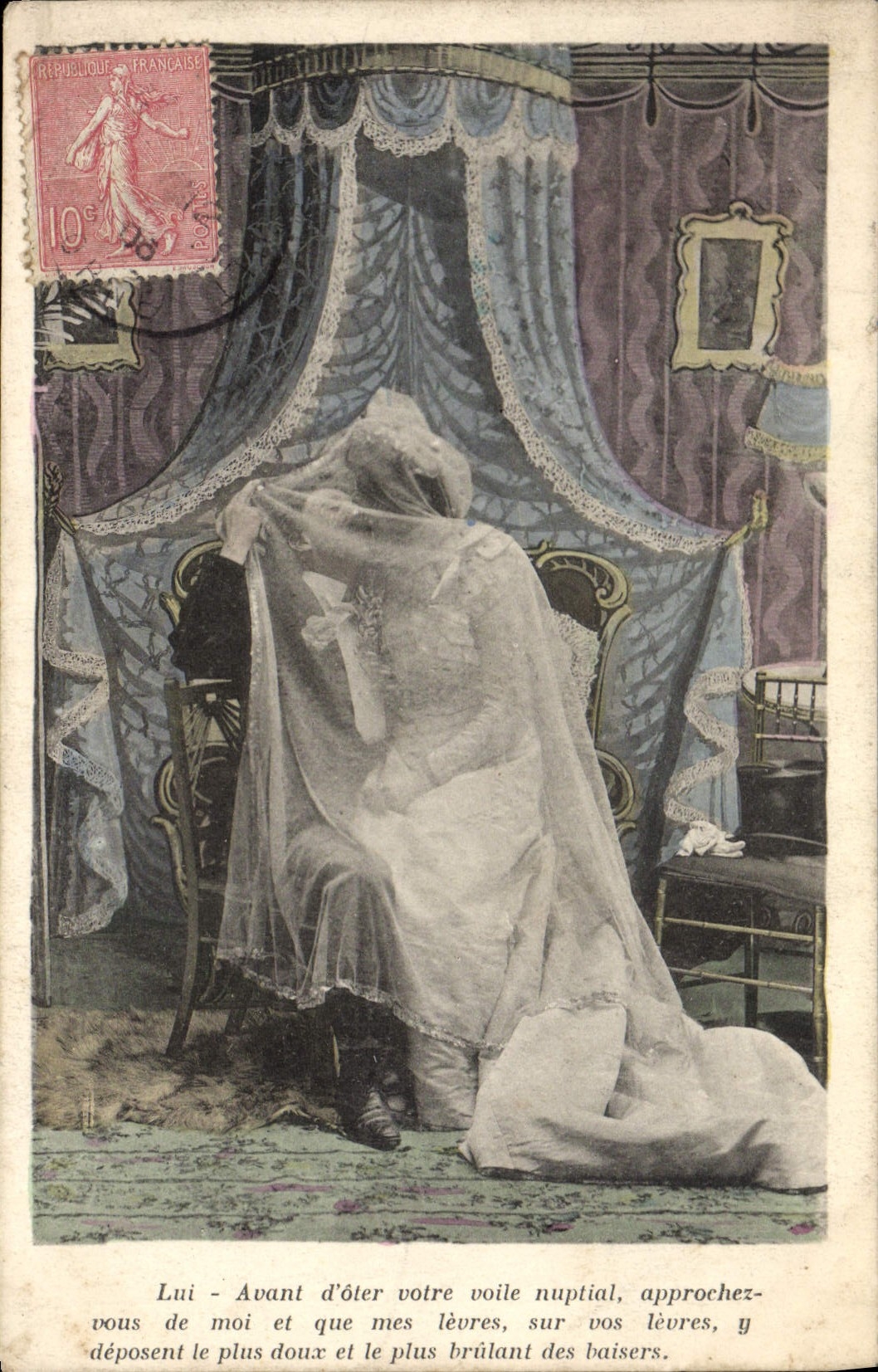 CPA Fantaisie Femme Mariage