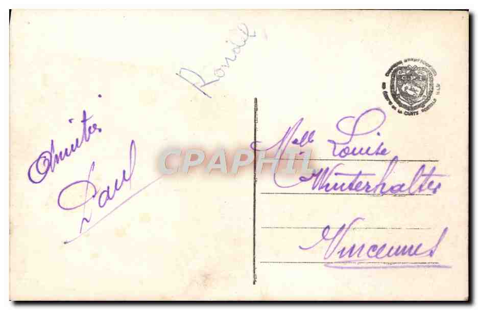 CPA Fantaisie Homme Soldat Militaria  — Rückseite
