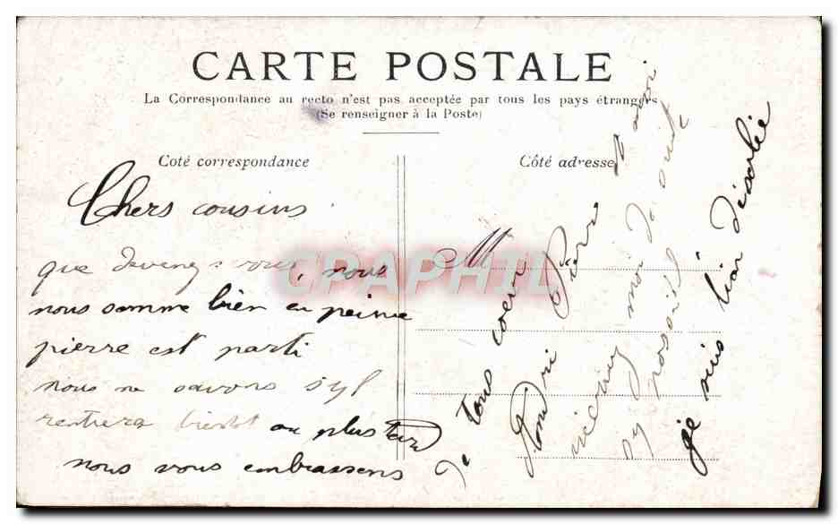CPA Fantaisie Enfant — Rückseite