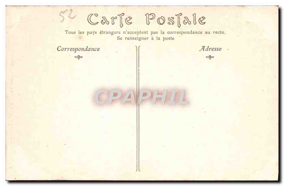 CPA Langres La Cathedrale Saint Mammes — Verso