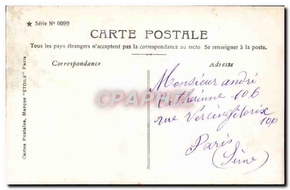CPA Fantaisie Bonne Annee Enfant — Rückseite