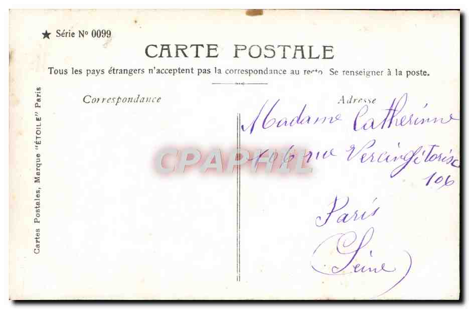 CPA Fantaisie Enfant Bonne Annee — Rückseite