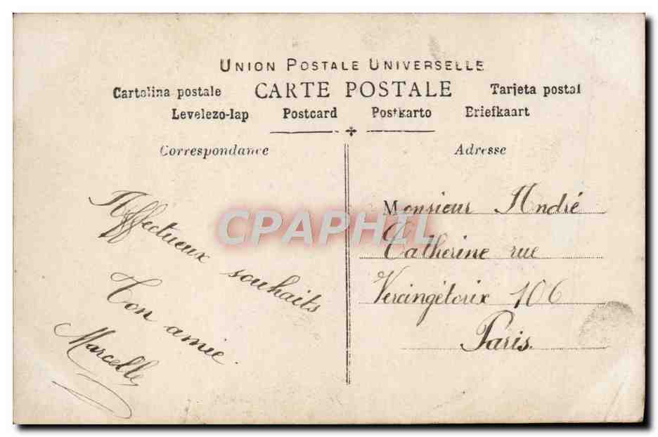CPA Fantaisie Enfant — Verso
