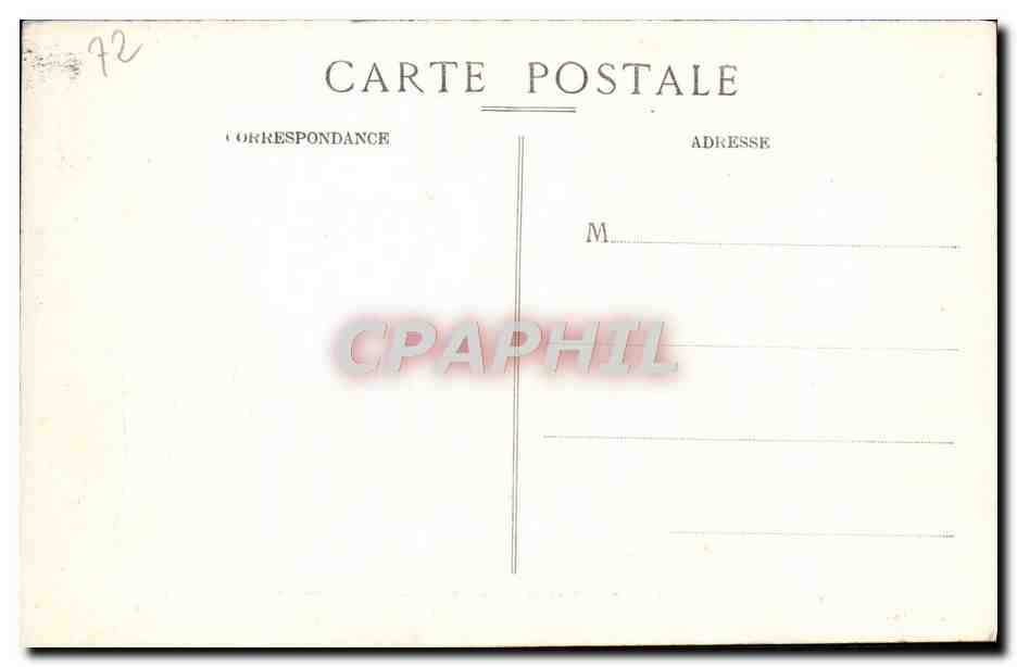 CPA La Sarthe Vibraye Le Chateau de la Justice — Rückseite
