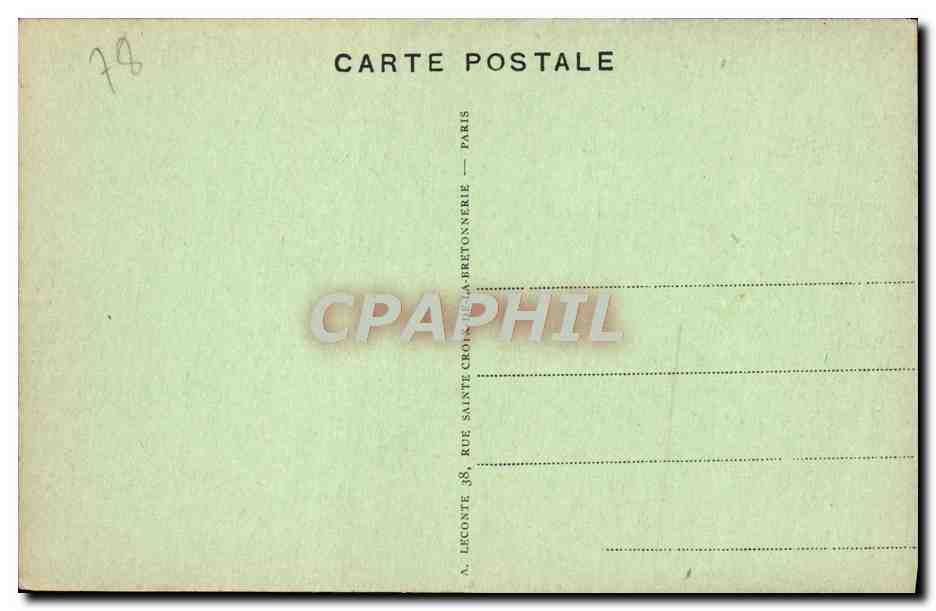 CPA Versailles L'Hopital Militaire Militaria — Verso