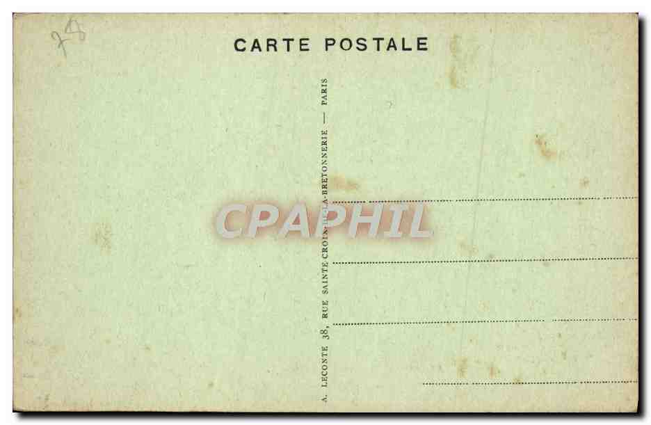 CPA Versailles L'Hopital Militaire Militaria — Verso
