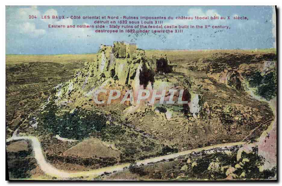 Les Baux - Osten und Norden - Imposante Ruinen des feudalen Schlosses aus dem 10. Jahrhundert