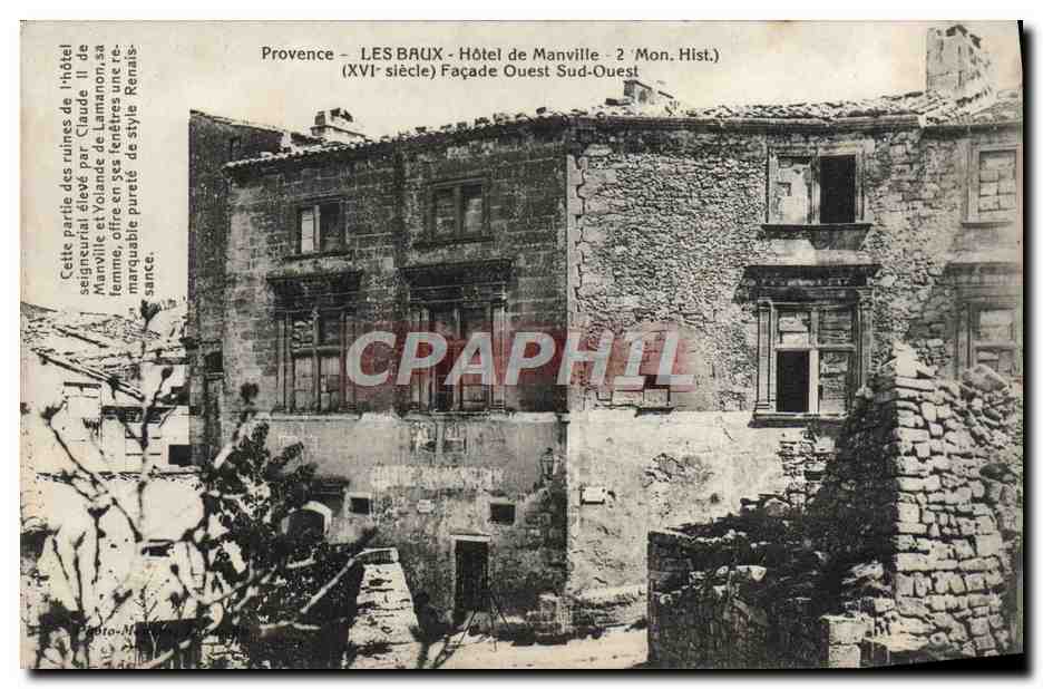 CPA Les Baux Hotel de Manville