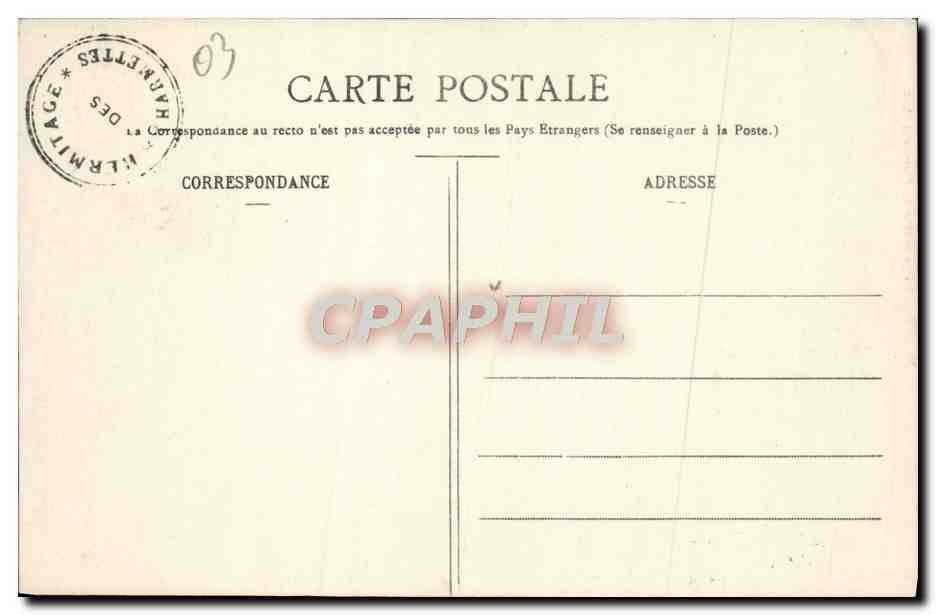CPA Les Charmettes La Chambre a Coucher de JJ Rousseau — Rückseite