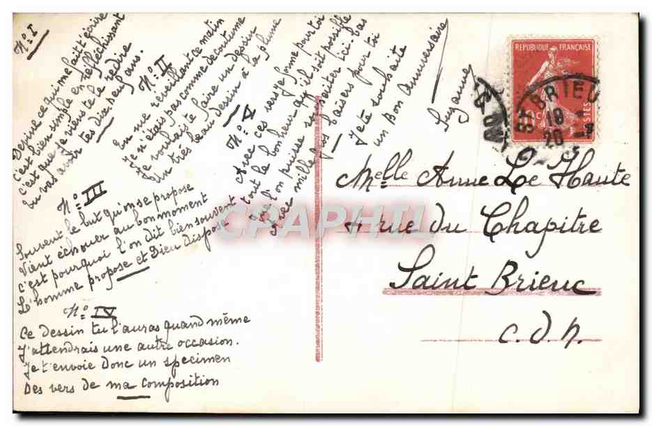 CPA Fantaisie Enfant — Rückseite