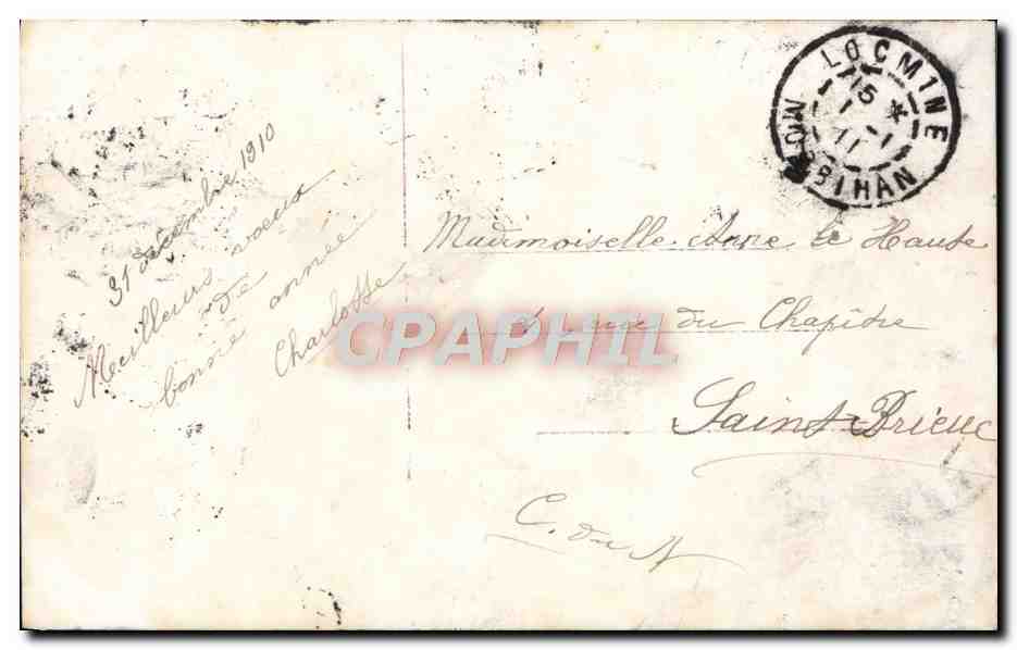 CPA Fantaisie Enfant Bonne Annee — Rückseite