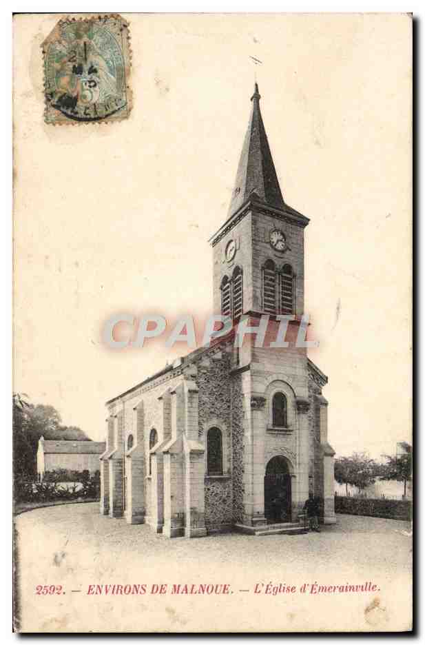 CPA Environs de Malnoue L'Eglise d'Emerainville