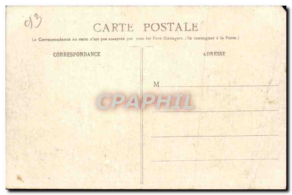 CPA Clichy sous Bois Notre Dame des Anges vers 1840 — Back