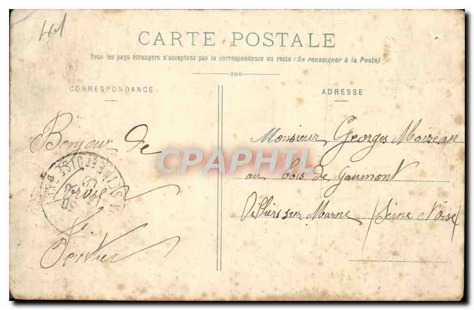 CPA Environs de la Motte Beuvron Nouan le Fuzelier Chateau de Cercay — Reverso