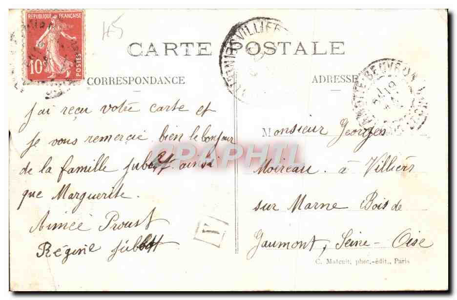 CPA Orleans Hotel de Ville La Salle du Consell — Verso
