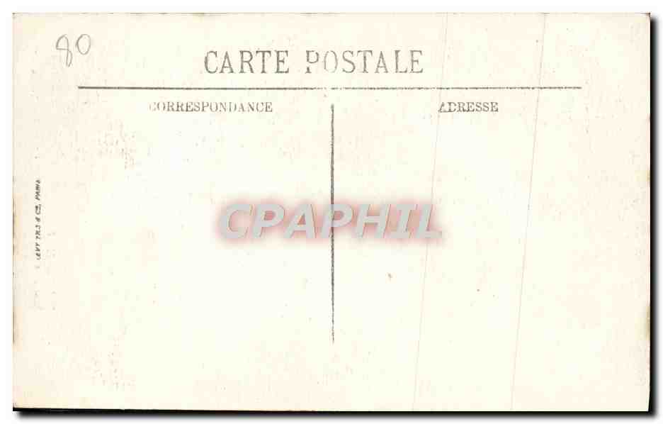 CPA Environs D'Abbeville Rambures Le Chateau — Back