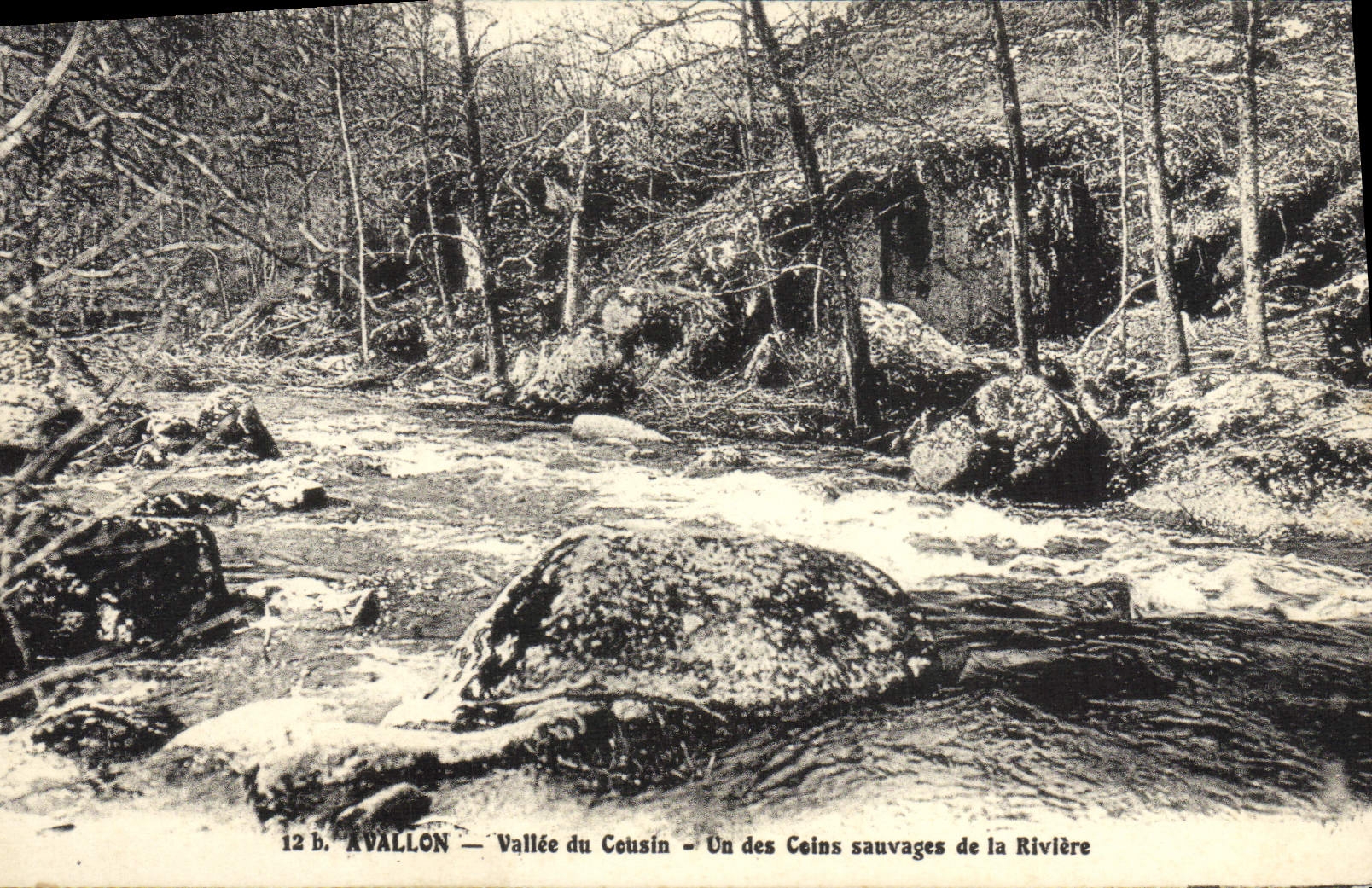 Vallée du Cousin — Un des Coins sauvages de la Rivière — Lib.-Pap. Ravier, édit. - Avalon