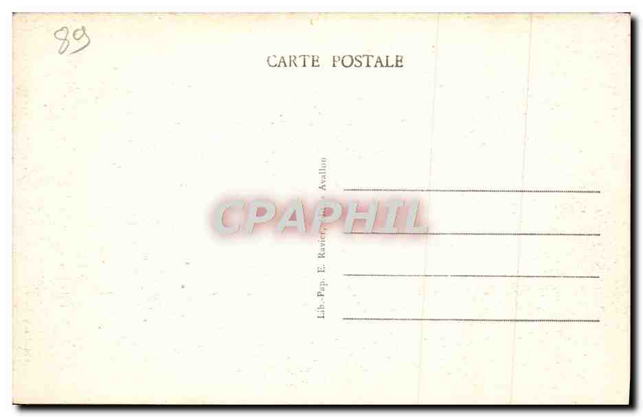 Avallon - Vallée du Cousin - Les Sites Pittoresques - Un Coin de la Vallée Route de Pontaubert — Verso