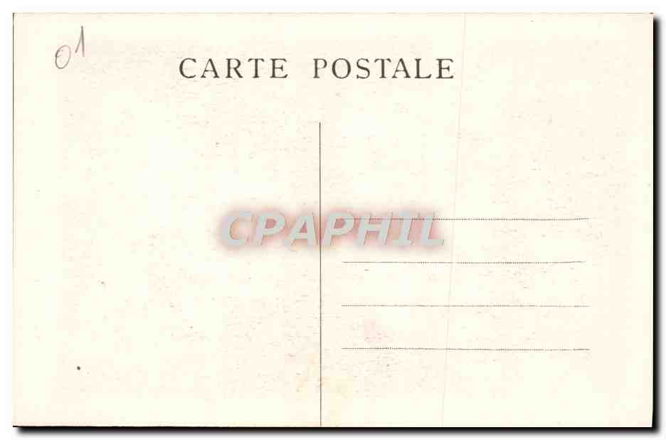 CPA Perouges Eglise et rue des Rondes — Rückseite