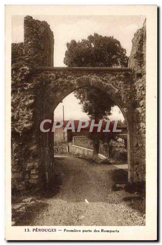 CPA Perouges Premiere Porte des Remparts