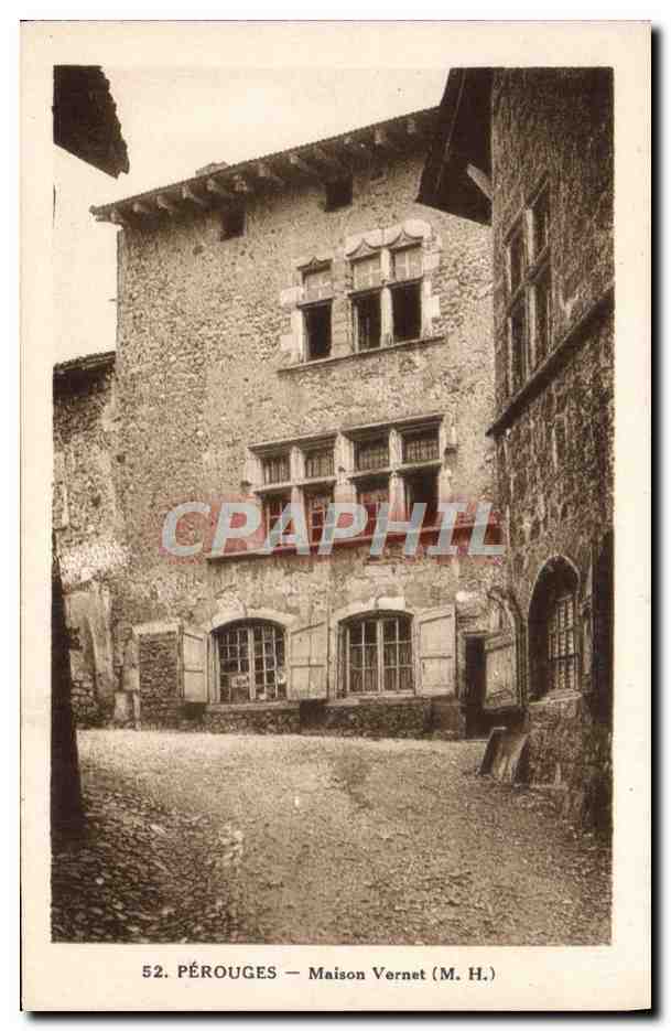 CPA Perouges Maison Vernet