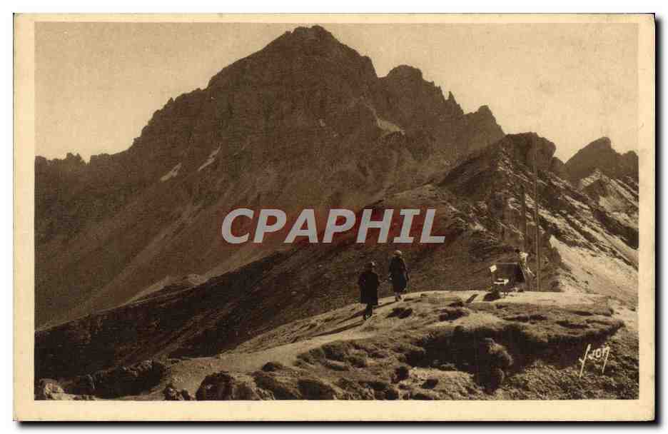 CPA Massif du Grand Galibier et table d'Orientation