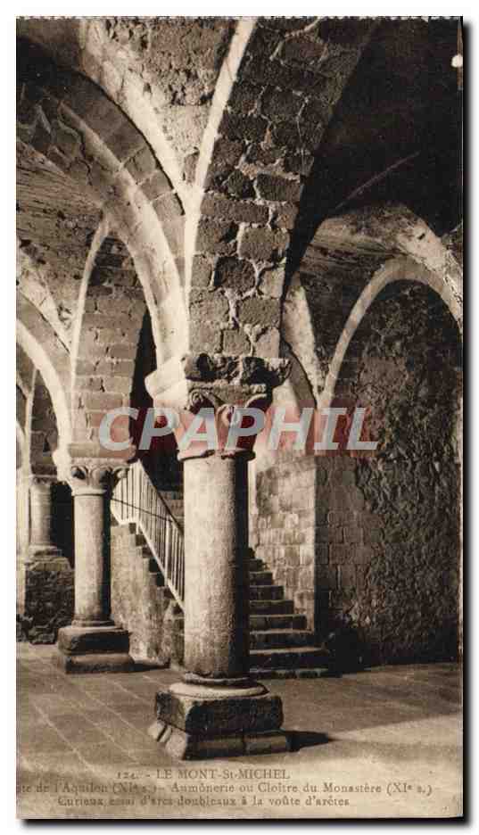 CPA Le Mont Saint Michel Aumonerie ou Cloitre du Monastere