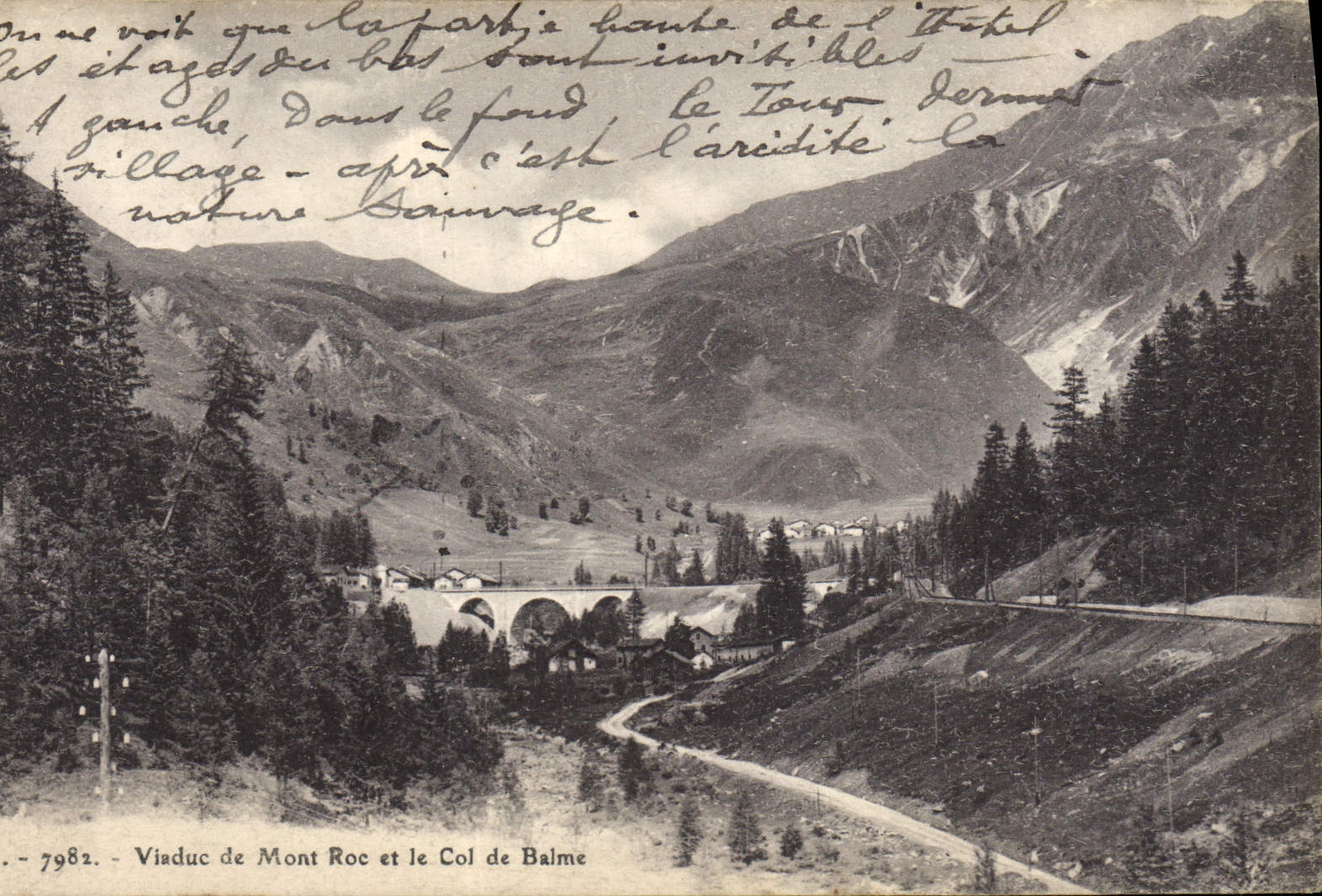 CPA Viaduc de Mont Roc et le Col de Balme