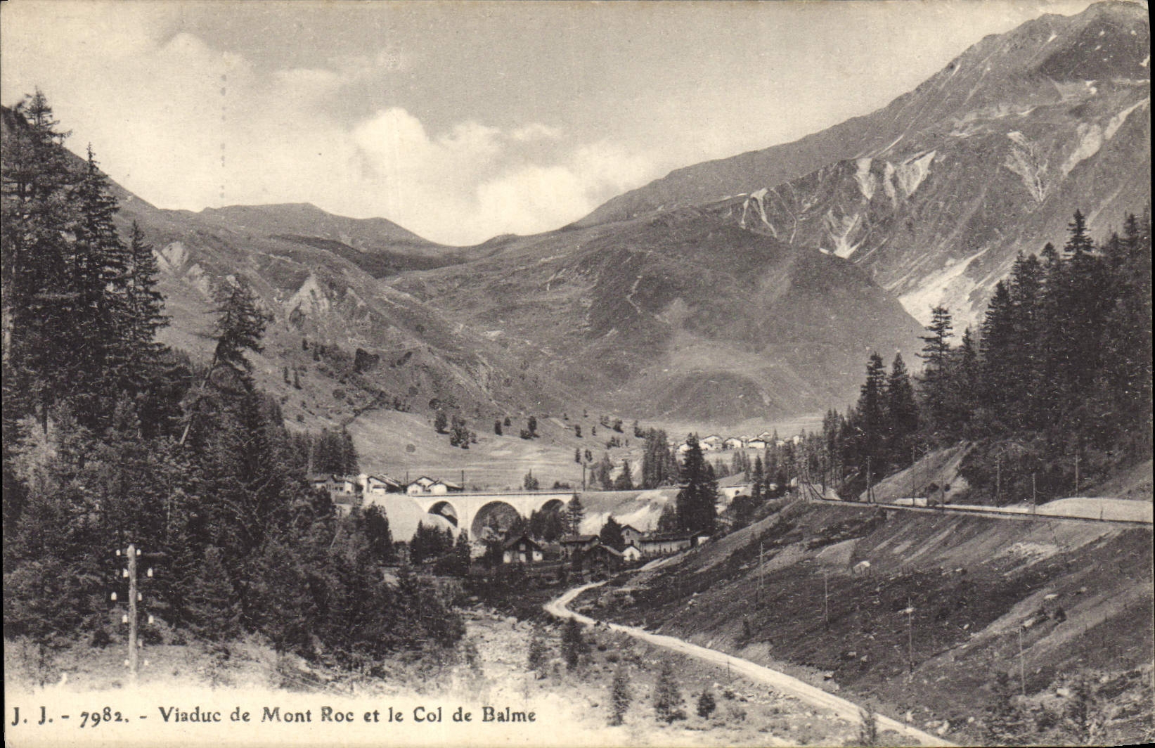 CPA Viaduc de Mont Roc et le Col de Balme