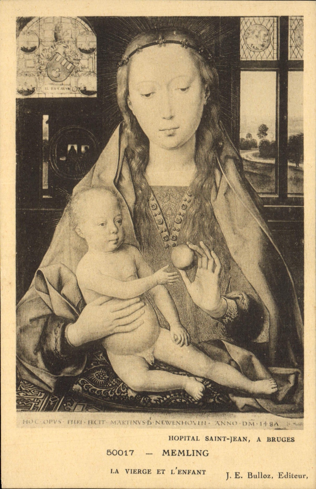 CPA La Vierge et L'Enfant Memling Hopital Saint Jean Bruges