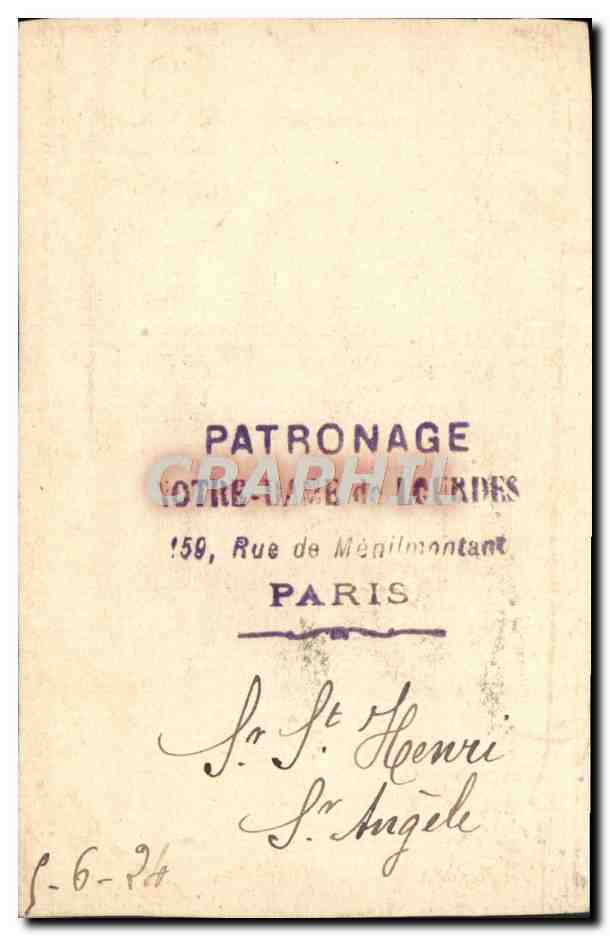 Image Saint Jean disciple bien aime de Jesus — Verso