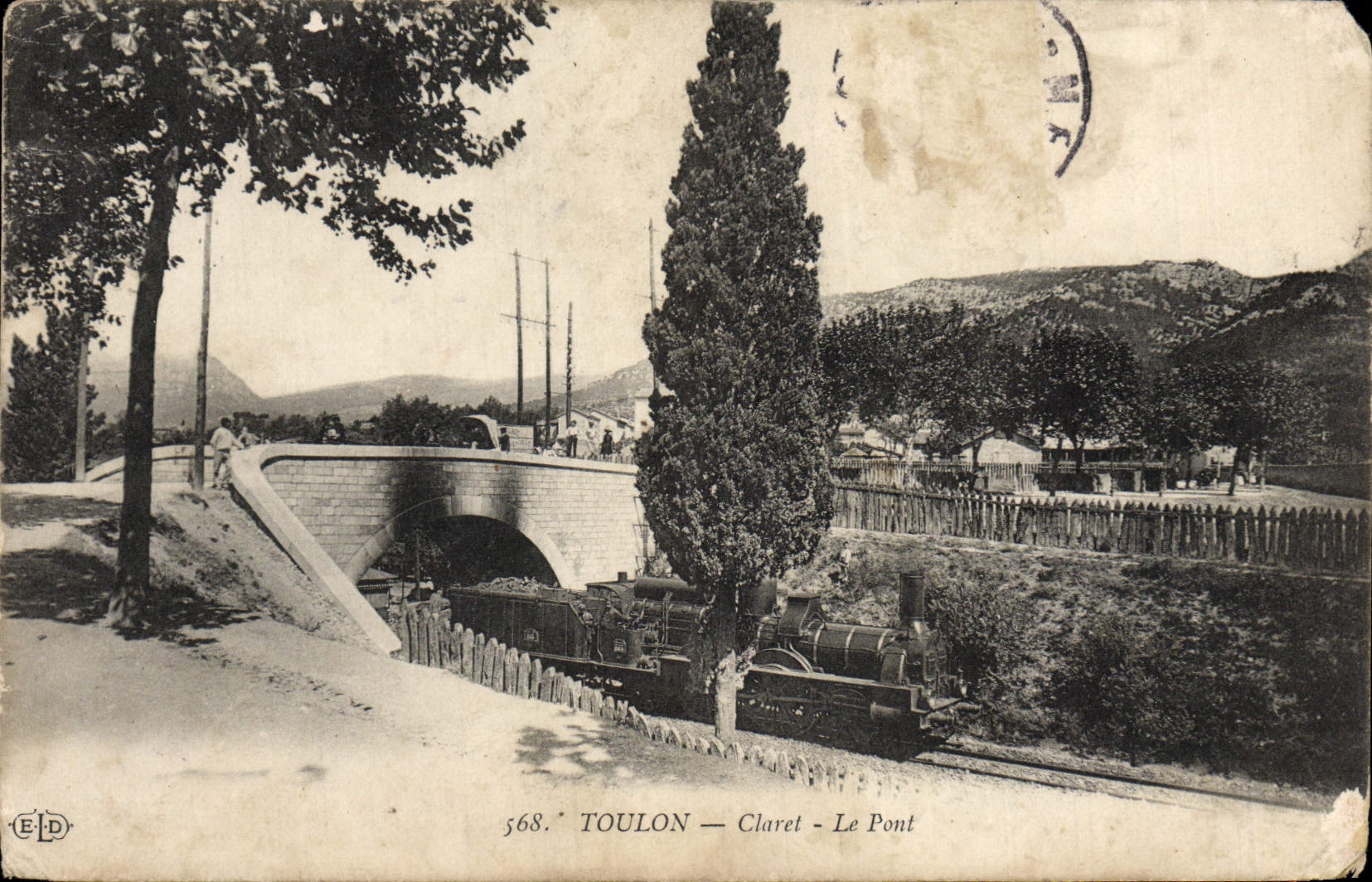 CPA Toulon Claret Le Pont Train