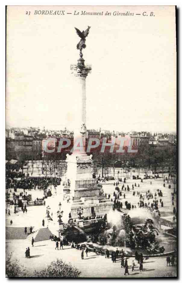 CPA Bordeaux Le Monument des Girondins