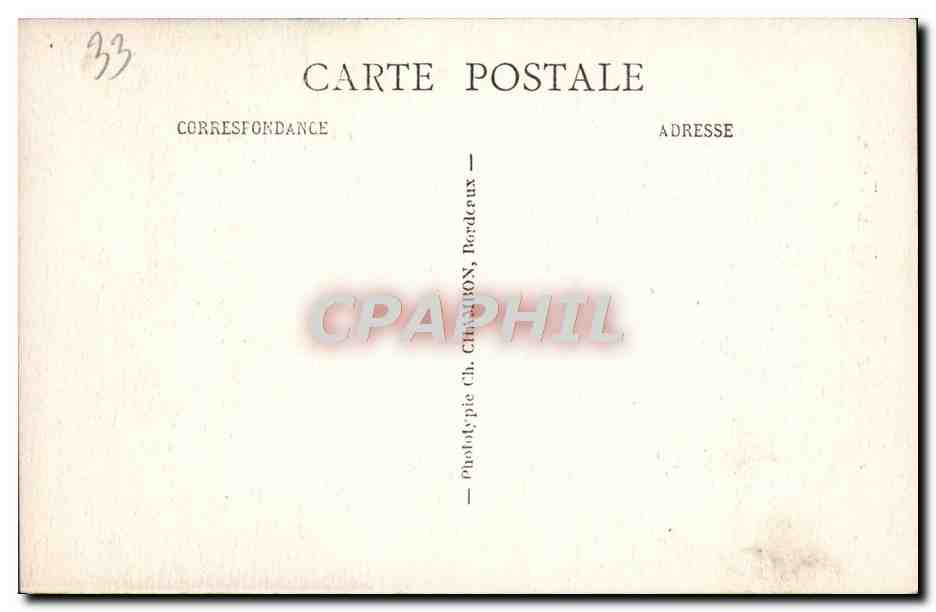 CPA Bordeaux Fieche Saint Michel — Verso