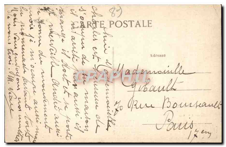 Villeneuve-sur-Yonne (Yonne) — La Grande Torre prima della sua ristrutturazione — Verso