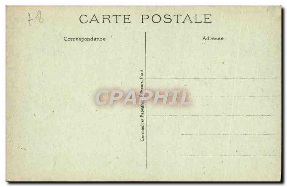 CPA Versailles Le Square Hoche et la Statue du General Hoche Generale Hoche  — Verso