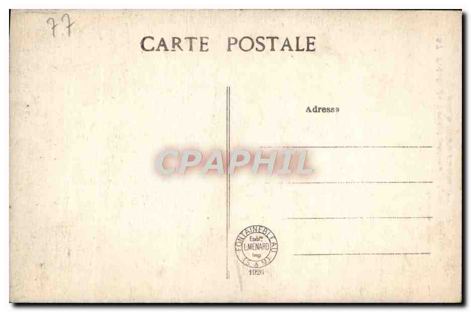 Palais de Fontainebleau — Buste de François Ier — Collection Artistique L. 35 — Verso