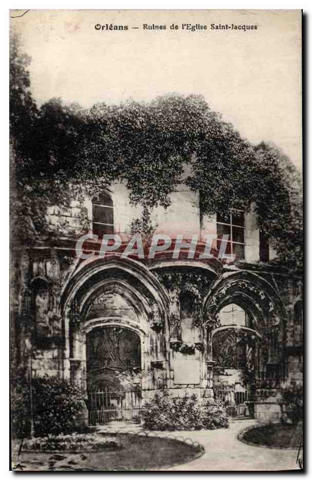 CPA Orleans Ruines De I'Eglise Saint Jacques