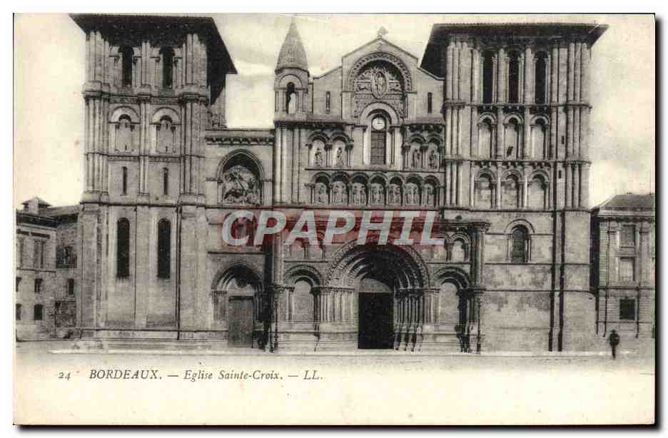 CPA Bordeaux Eglise Sainte Croix