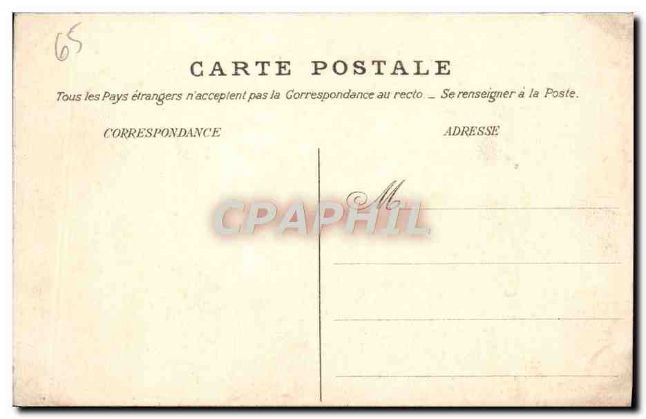 CPA Lordes Vierge De I'Esplanade — Verso