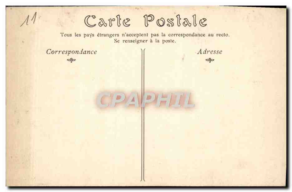 CPA Carcassonne Vue Exterieure Des Fosses — Verso